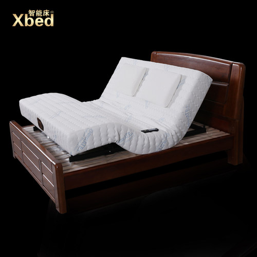 Xbed胡桃木按摩护脊实木床升降