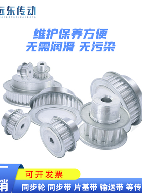 XL37齿 同步轮 同步带轮 标准件 铝合金 齿外径59.32 齿宽11