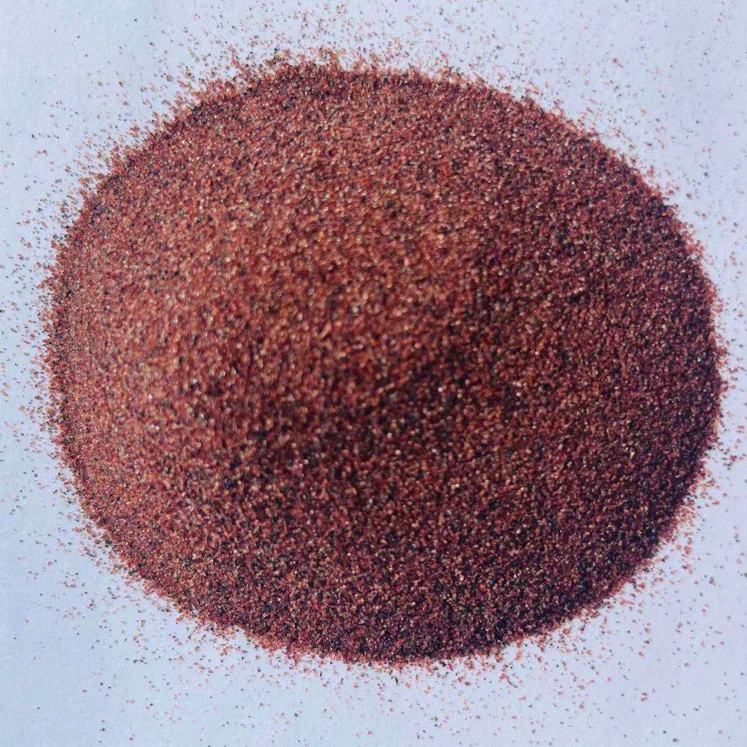 金红矿业石榴石水刀砂金刚砂磨料60目80目水切割砂玻璃喷砂除锈砂
