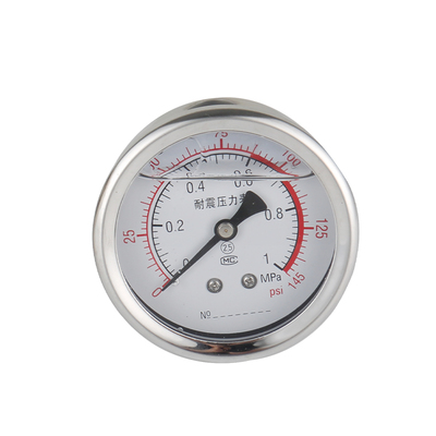 304不锈钢压力表变频泵机械通用防腐防锈耐震水压气压油压1.0Map