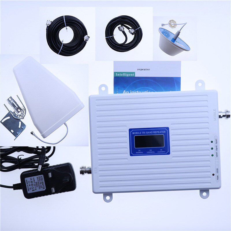 印度地区三频850/900/1800手机信号放大器 2G 3G 4G上网信号增强