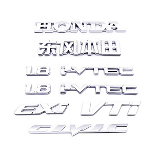 适用东风本田八九代思域civic车标1.8IVTEC侧标VTI贴EXI后尾标志