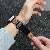 适用苹果手表带AppleWatch11户外风尼龙魔术贴iwatch789男女运动表带新款 10代46mm透气45时尚 尼龙编织ultra49