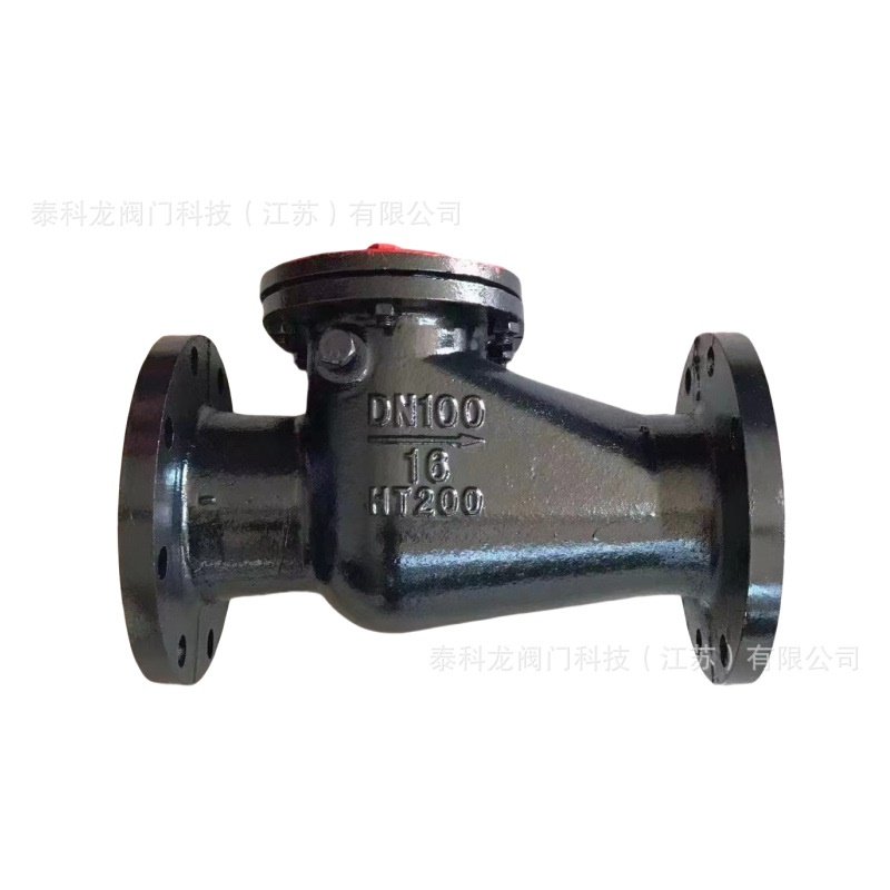 HT200 黑色铸铁 法兰旋启式止回阀 单向阀 H44T