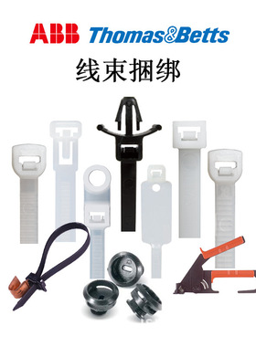 ABB通贝 L-4-18-0-M Catamount黑色尼龙扎带 微型束线带