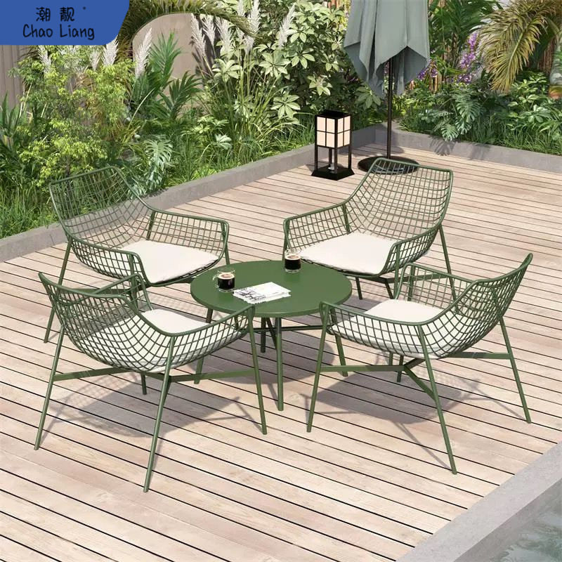 户外桌椅组合简约庭院阳台会客露天网红铁艺圆桌网格椅子休闲配套,鲜花速递/花卉仿真/绿植园艺,其它园艺用品,淘宝优惠券,粉丝福利购,淘宝优惠卷