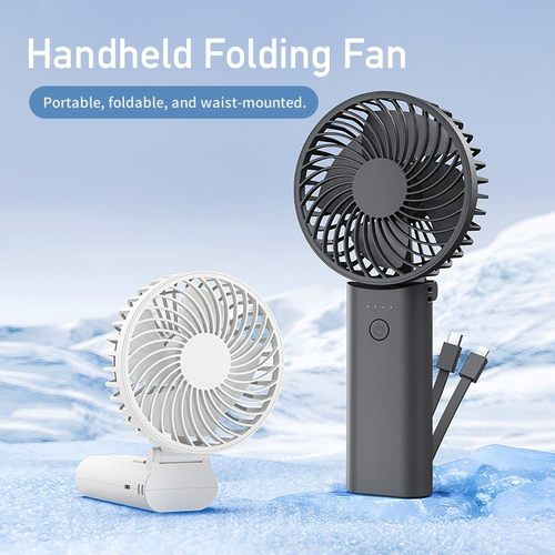 2025 Summer new large capacity handheld folding desktop fan