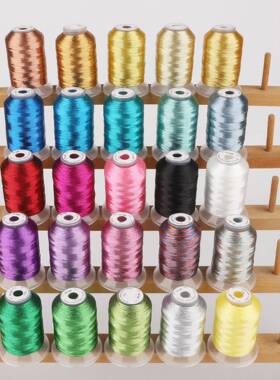25色金属质感绣花线金银线500米每支 Metallic Embroidery Thread