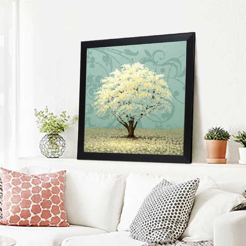 5d魔方钻石画  5d钻石画客厅 钻石绣 满钻新款 雪花树
