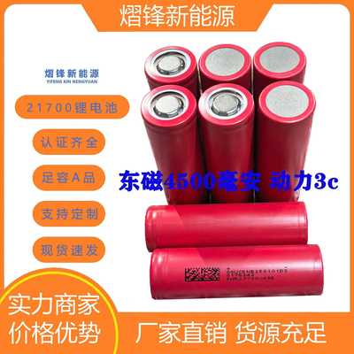 DMEGC东磁21700-4500mAh动力5c电动工具储能小家电电池大容量