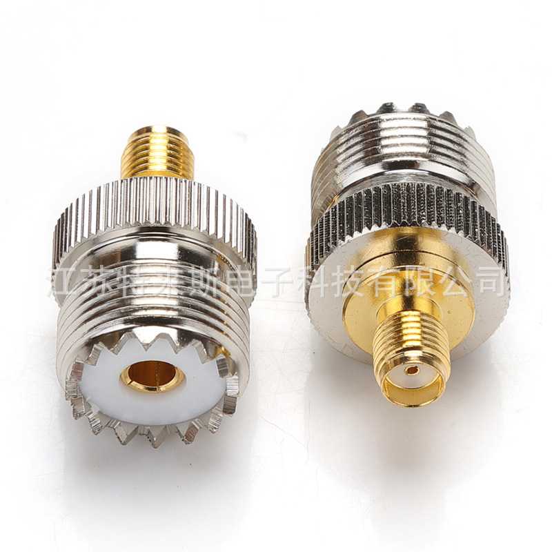 UHF/SMA-KK UHF母转SMA母 UHF-K/SMA-K对讲机转接头 同轴射频