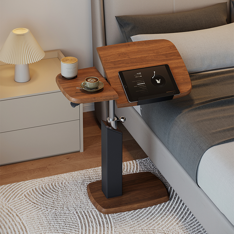 移动升降电脑桌卧室家用床边桌子