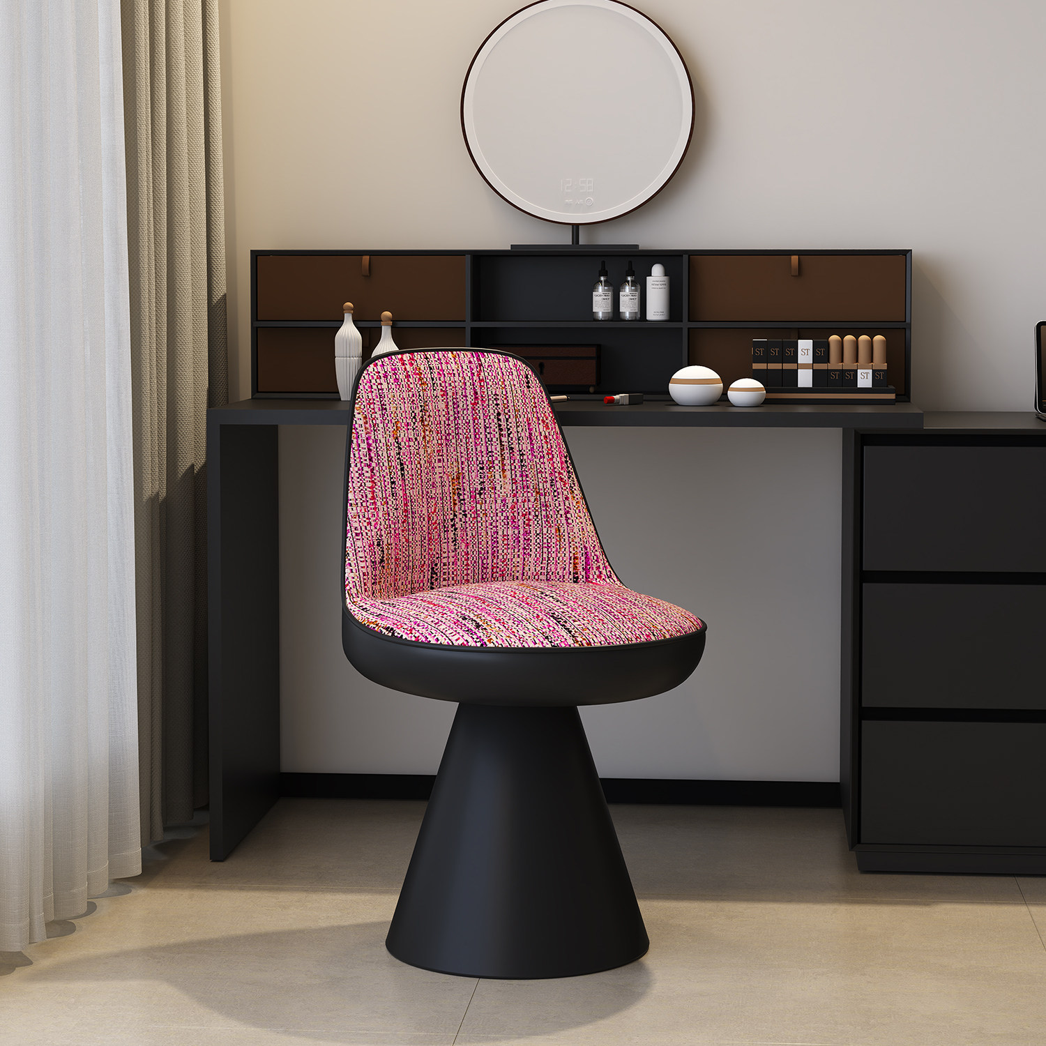 轻奢化妆凳卧室专用化妆椅梳妆台椅子梳妆凳子法式复古美甲梳妆椅,住宅家具,梳妆凳,淘宝优惠券,粉丝福利购,淘宝优惠卷