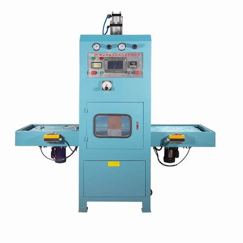 摩托车坐垫高周波同步熔断机皮革坐垫成型热压机佛山高频熔接机