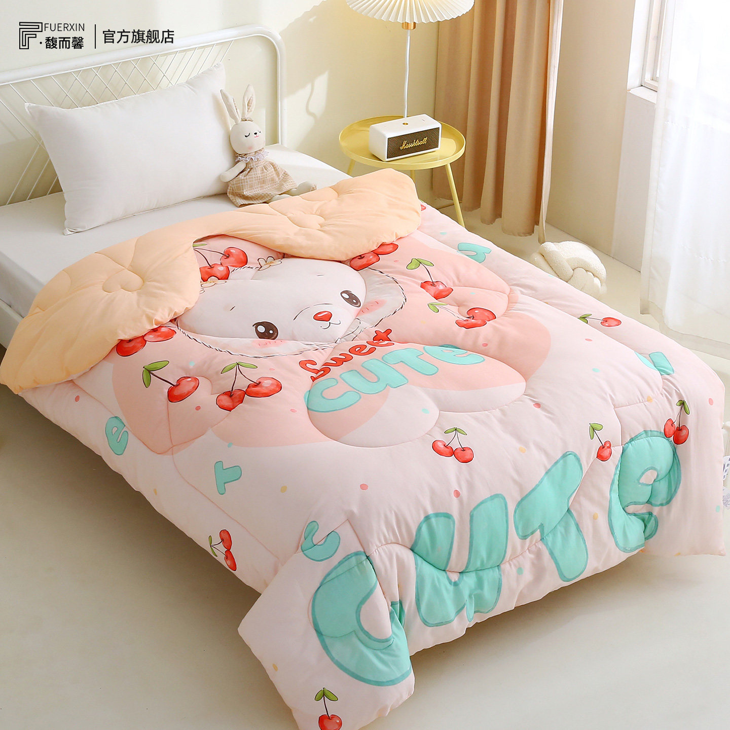 宝宝纯棉被子冬款加厚中大儿童护肩防踢被春秋被空调被褥四季通用