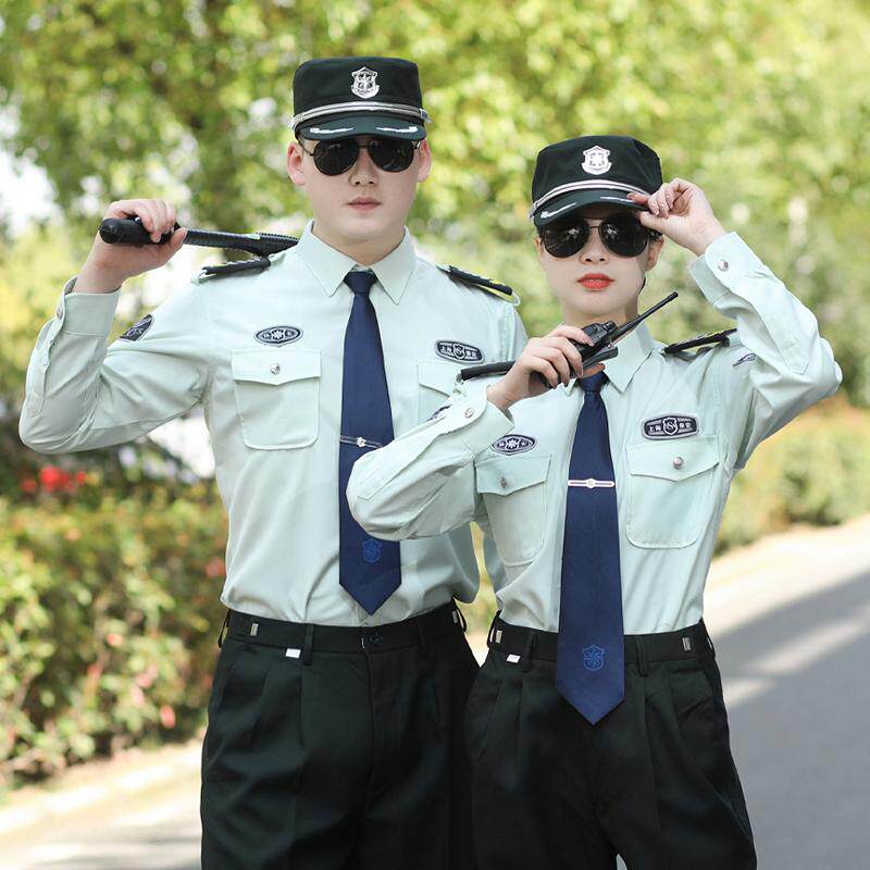 2012上海保安制服夏装男短袖式衬衣地铁安检校园保安短袖薄款衬衣