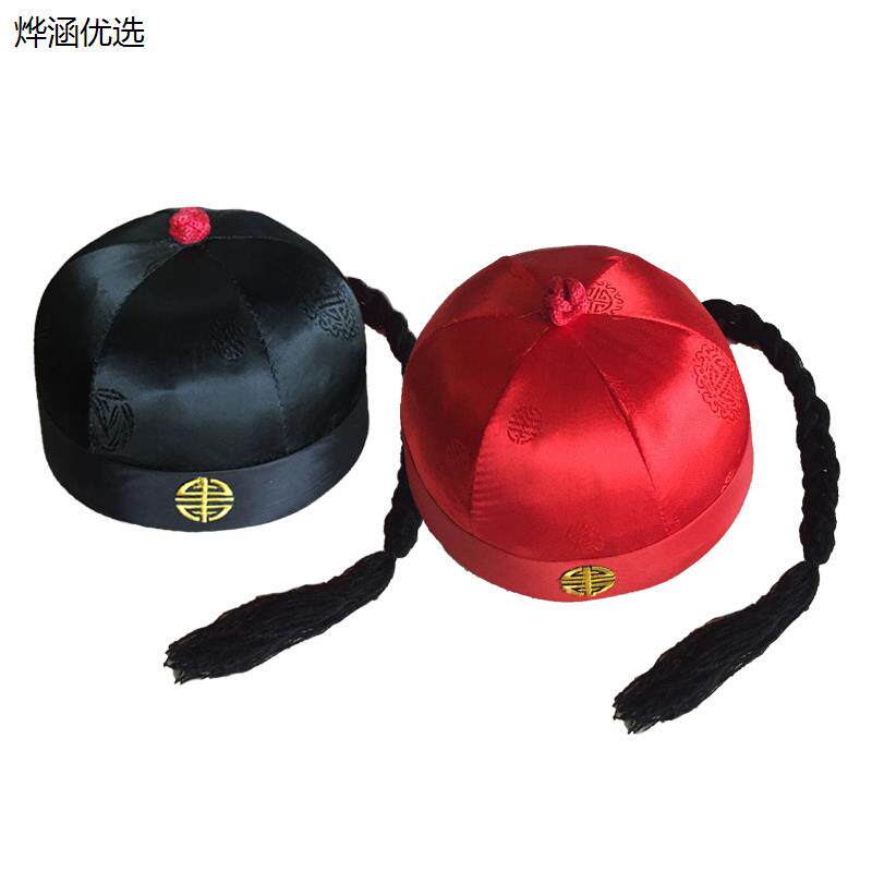 唐装地主帽瓜皮帽子男清