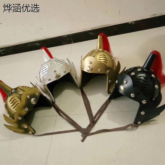 演出唐装头盔成人儿童戏