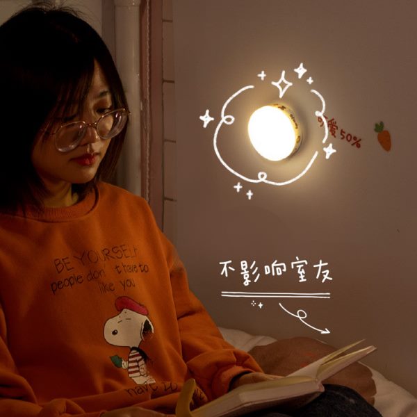 拍拍灯卧室宿舍大学生台灯睡眠不插电遥控充电床头小夜灯床上用