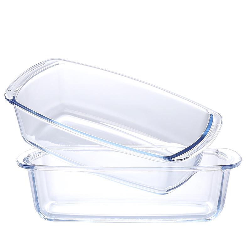 耐热玻璃烤盘烤箱烘焙模具芝士焗饭盘吐司面包蛋糕长方蒸鱼盘子