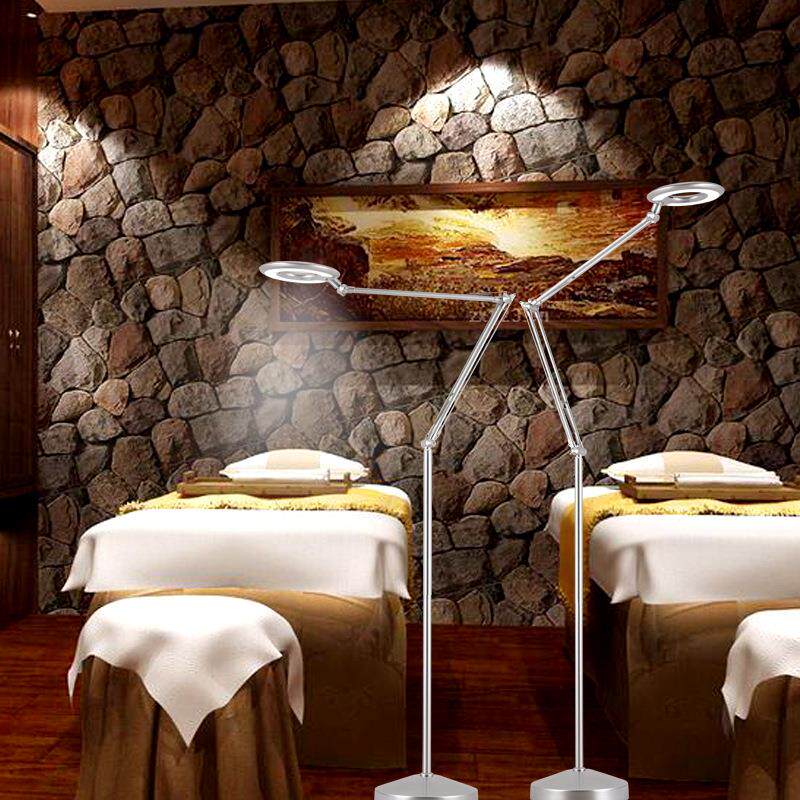 美容灯led冷光灯放大镜简约现代白光超亮立式金属睫毛纹绣落地灯