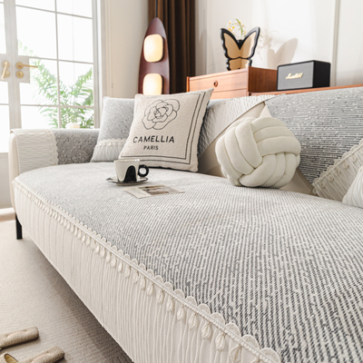 2025新款沙发垫四季通用雪尼尔防滑轻奢高级感真皮专用沙发坐垫套