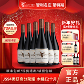 蒙特斯MONTES智利原瓶进口天使荣耀西拉干红葡萄酒比肩欧法整箱