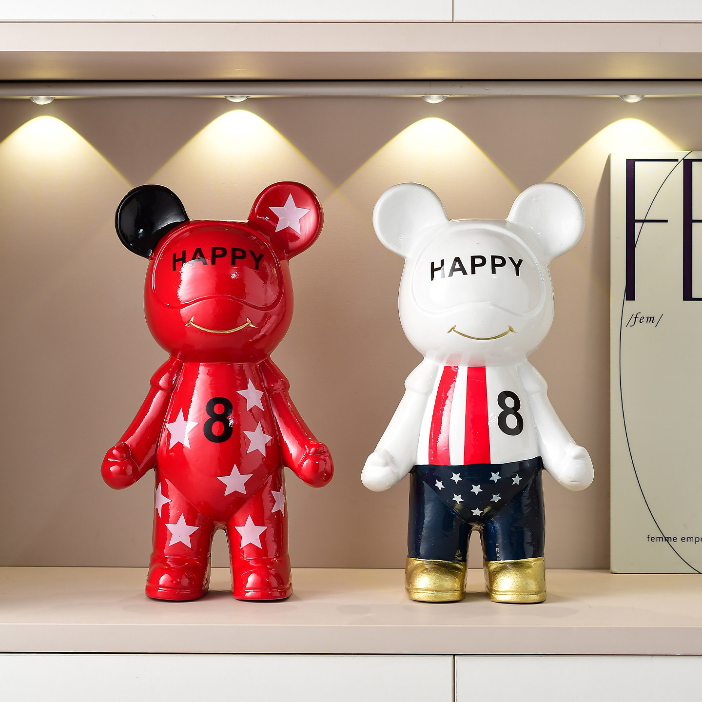 创意潮玩摆件客厅电视柜酒柜家居装饰品入户玄关摆设乔迁开业礼品,家居饰品,装饰摆件,淘宝优惠券,粉丝福利购,淘宝优惠卷