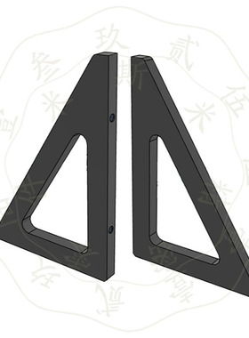 斜角加强筋镂空型型材固定支撑架ZGB11-W30 W40 W50 W60 W80 W100