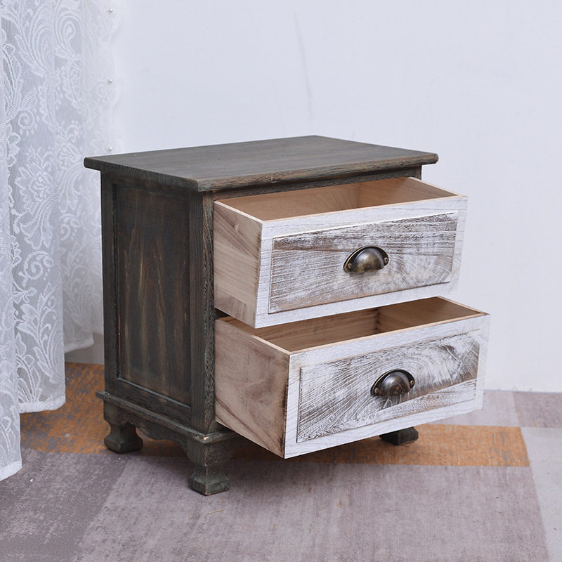 复古桐木双层床头柜烧色木质床头柜抽拉式木质收纳小柜子客厅边柜,鲜花速递/花卉仿真/绿植园艺,其它园艺用品,淘宝优惠券,粉丝福利购,淘宝优惠卷