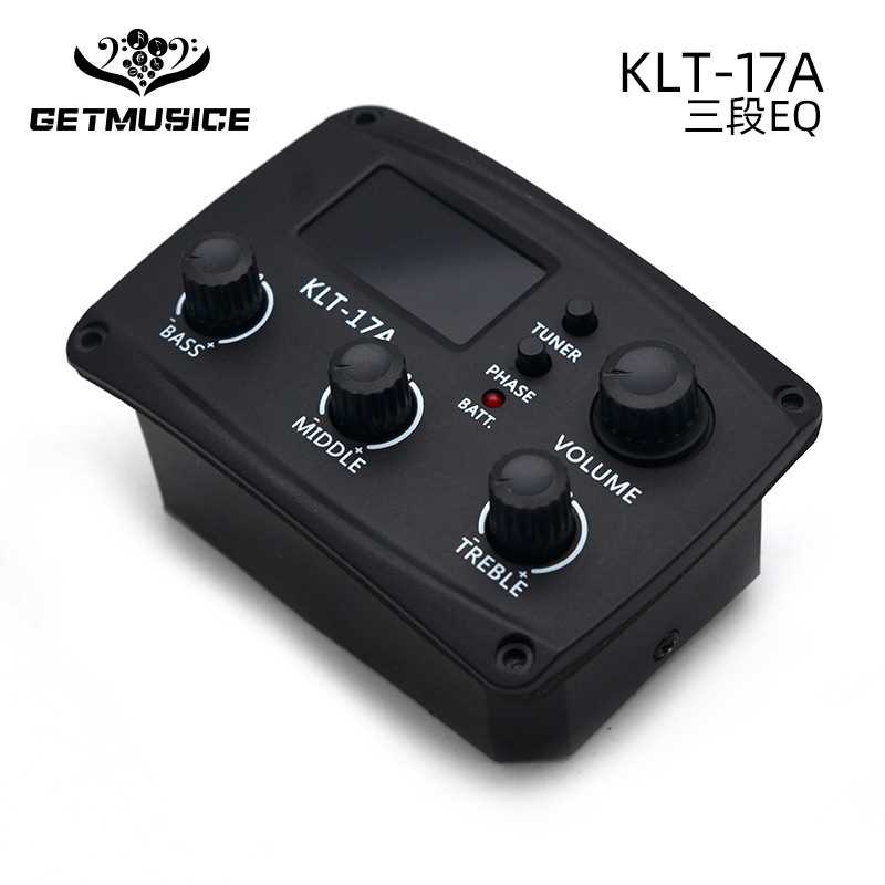 吉他拾音器3段拾音器KLT-17A十二平均律调音器三段拾音器电箱吉他