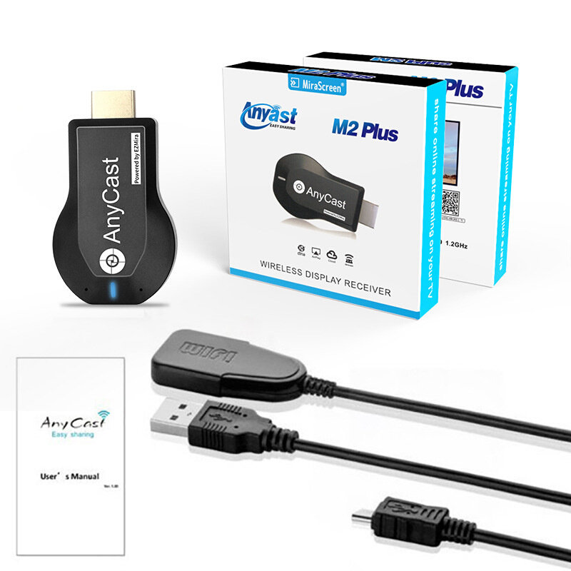 Anycast M2Plus WIFI Dongle无线同屏器Mirascreen 手机wifi投射
