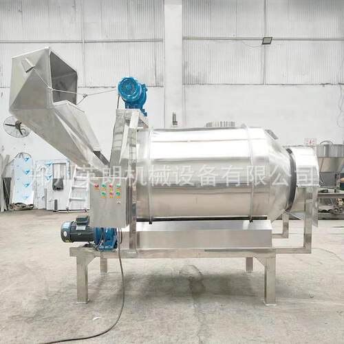 工厂直供不锈钢滚筒式拌料机 宠物粮饲料搅拌机 槟榔入味搅拌机