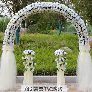 拱门结婚婚庆彩门单元楼花拱门装饰开业喜庆寿宴迎宾道具拱门结婚
