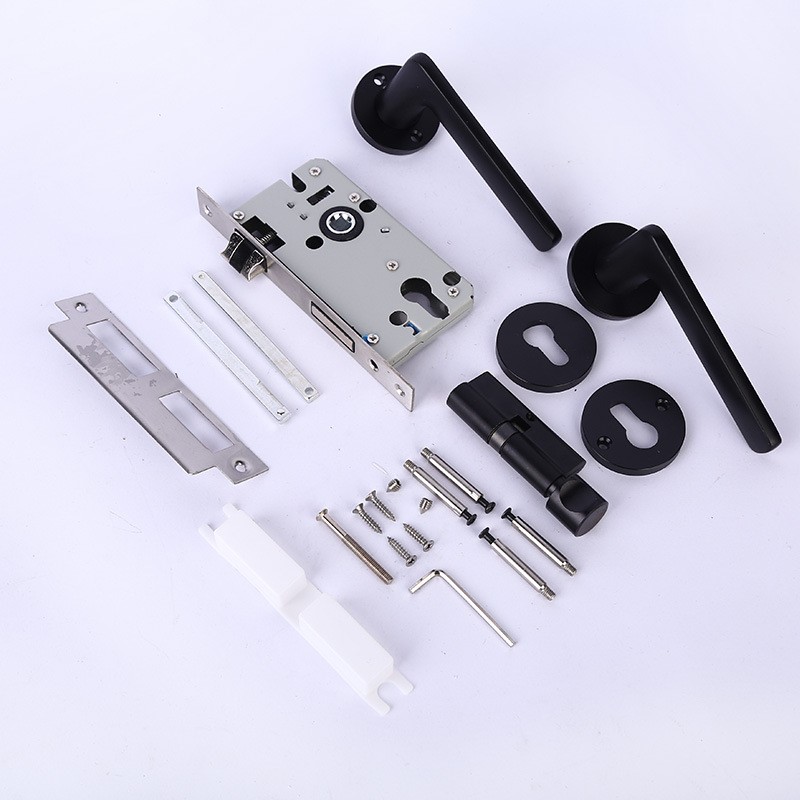 货源直供氧化铝分体执手锁分体式室内门执手锁木门钢木门锁锁具