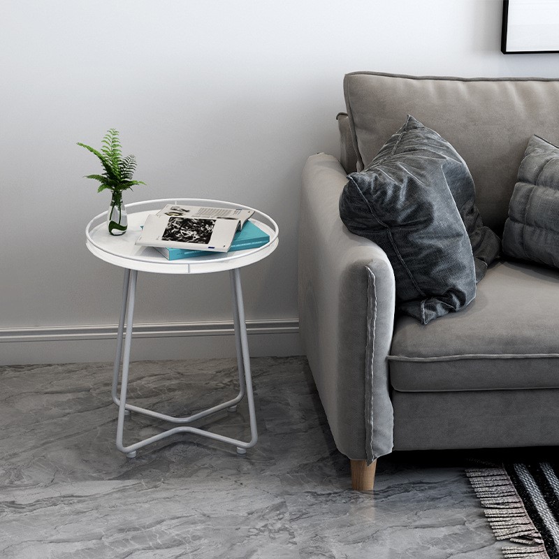 沙发边几轻奢方几客厅小户型沙发边柜子侧边柜卧圆桌小桌子小茶几