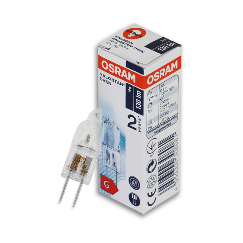 欧司朗64418 12V10W卤钨灯泡 osram光学仪器灯珠