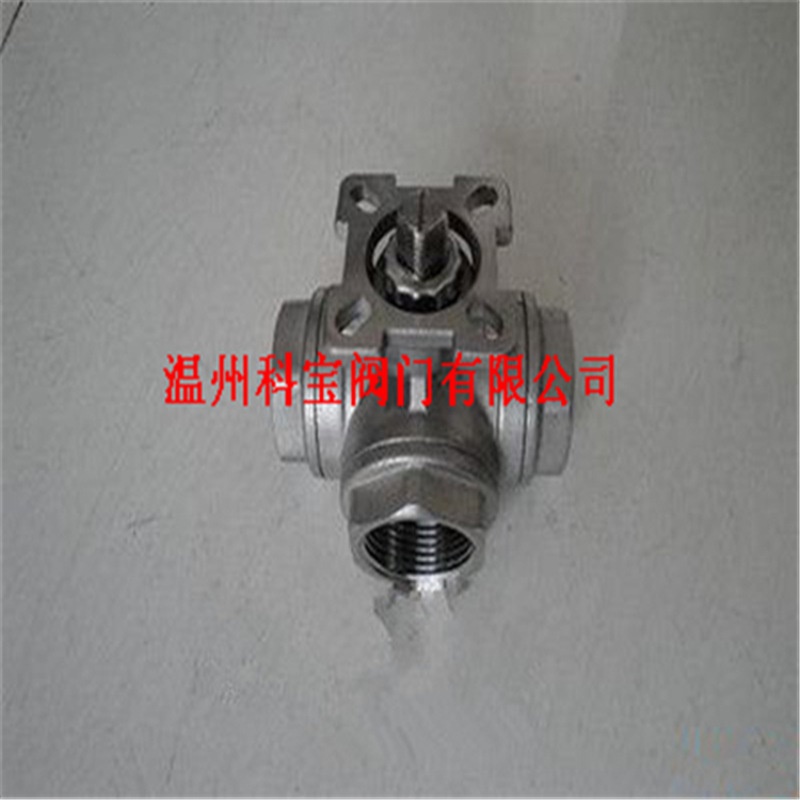 DN15-100 不锈钢三通外螺纹球阀 1000wog CF8M