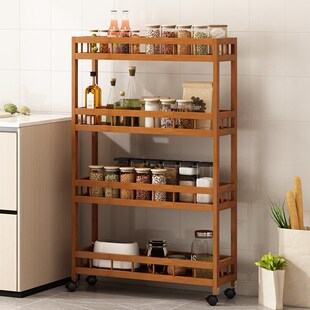 夹缝收纳柜家用厨房窄缝置物架冰箱边缝柜卫生间超窄夹缝隙收纳柜