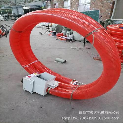 农用小型220v软管吸粮机弹簧蛟龙输送机加厚牛筋管抽粪机