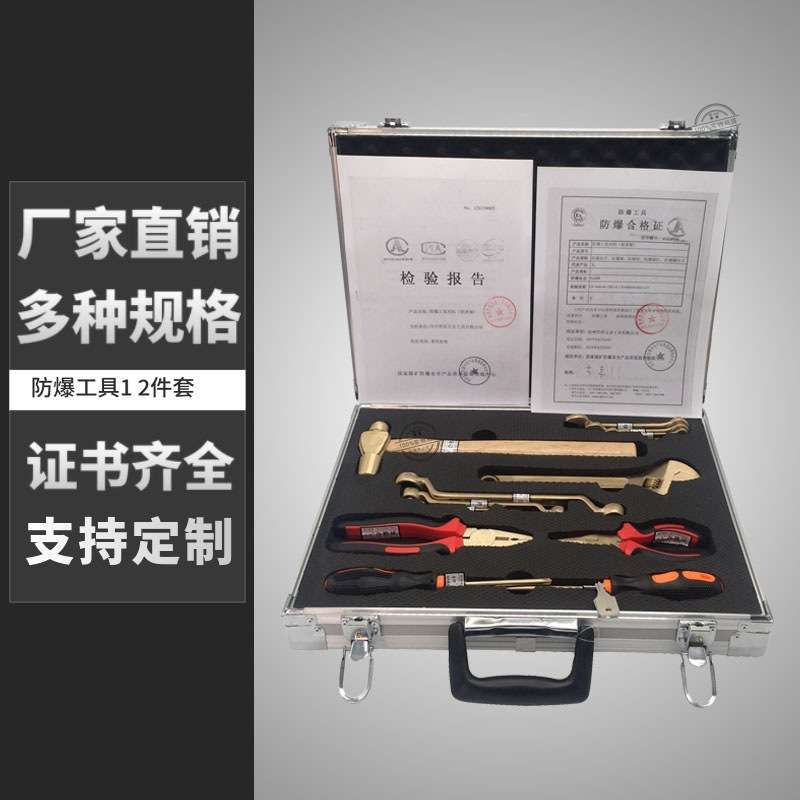 厂家直销 防爆工具组合套装 防爆工具套装12件套 加油站防爆工具