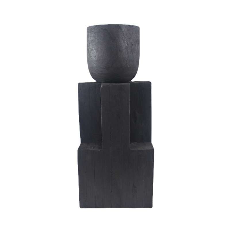 厂家销售手工木质摆件创意花盆花架民宿酒店艺术造型装饰品