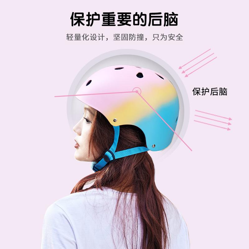 新款直销酷峰轮滑头盔滑板护具成人儿童女男平衡车自行车骑行滑冰
