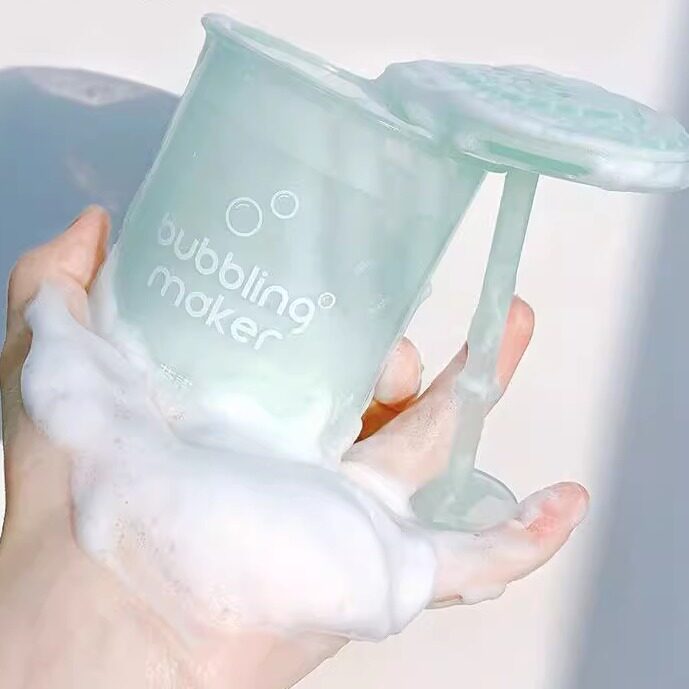 【起泡器】按压式泡沫打泡器洗面奶手动气泡机洗面奶沐浴露发泡器