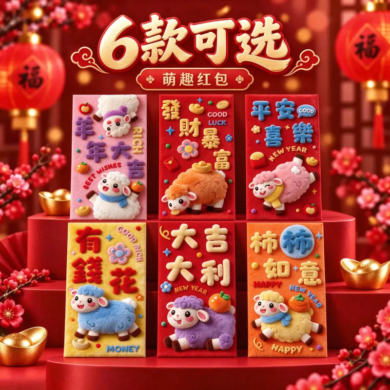 2027羊年新款大号春节利是封