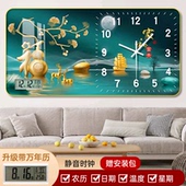 饰画挂钟客厅家用时尚 2025新款 网红钟表装 创意现代简约静音时钟画