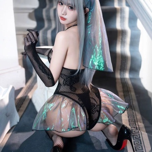 性感修女cos连体衣情趣内衣新款性感睡欲念网衣制服角色扮演套装