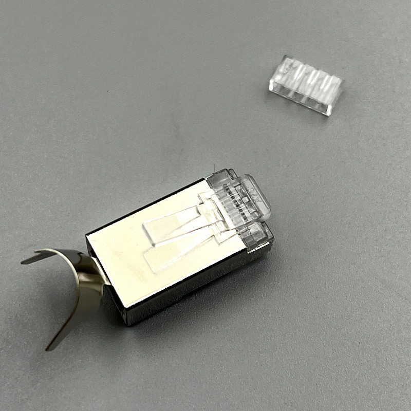 7七类网线水晶头calt7万兆网络双屏蔽超六类cat6a千兆电脑rj45接