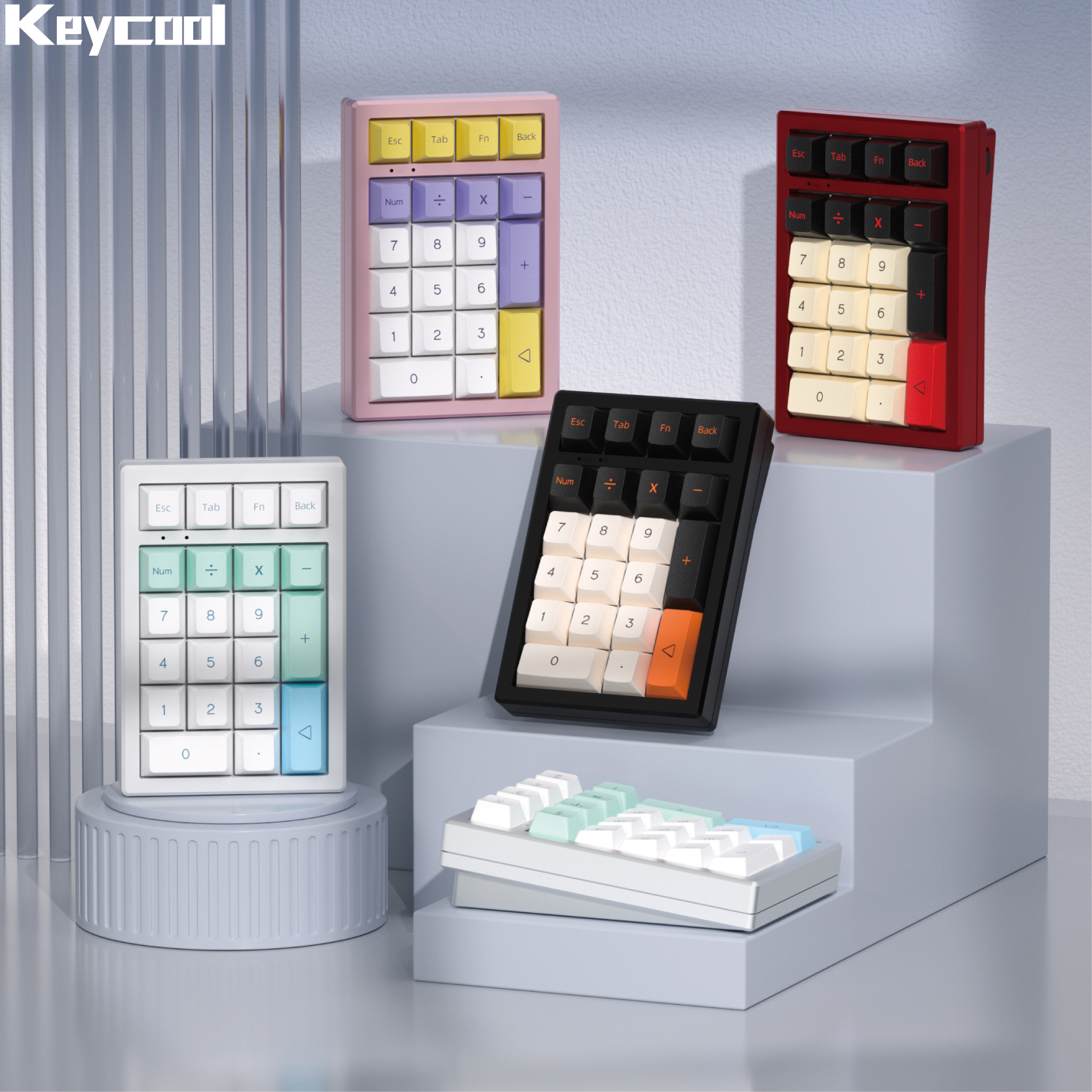Keycool三模无线数字机械键盘