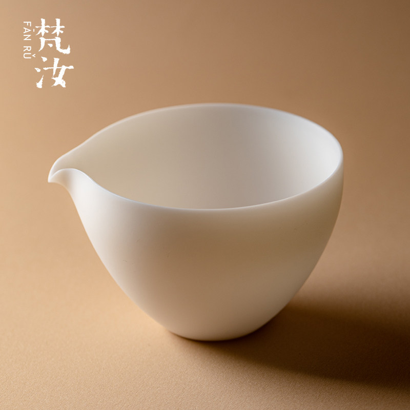 梵汝 羊脂玉公道杯家用陶瓷薄胎分茶器匀杯茶海功夫茶具茶道配件,餐饮具,公道杯,淘宝优惠券,粉丝福利购,淘宝优惠卷